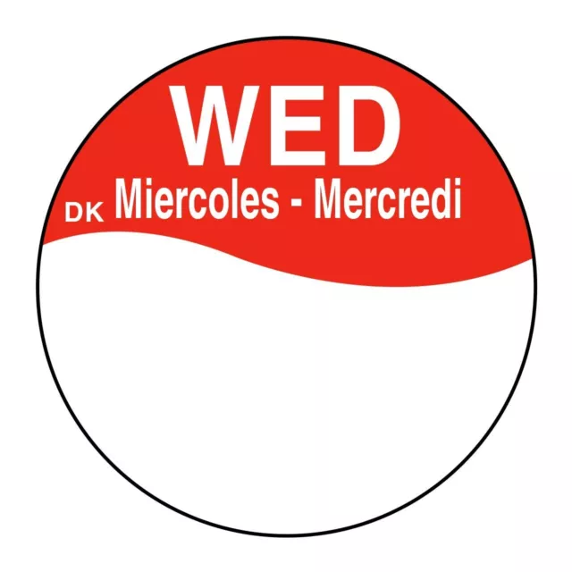 DayMark Safety Systems Day of The Week 1" Removable Labels Monday-Sunday w/ Box 2