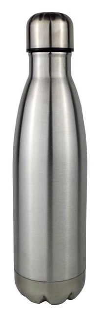 Botella térmica gris-metálica