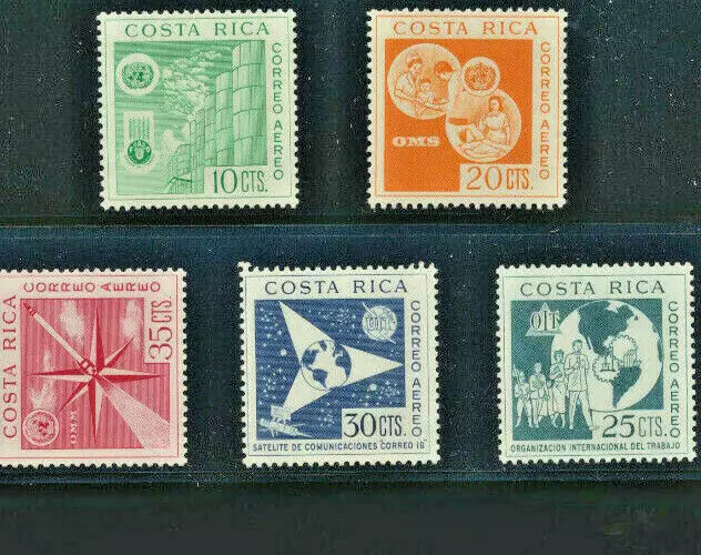 Costa Rica Scott #C321 - C325 Mint NH Commem Airmail UN Agriculture Set of 5