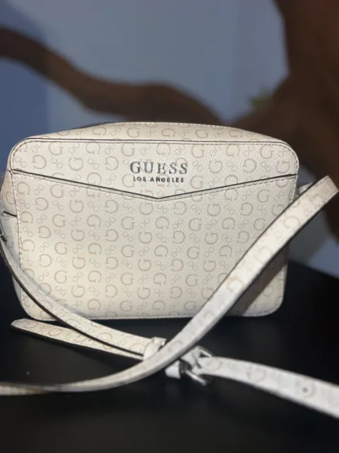 Guess Crossbody Belt Bag- Color Latte -Pre Owned w Small Flaw- See Description