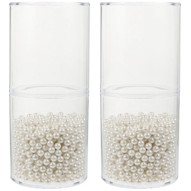 2 set di comodi spazzole per trucco in plastica Organizzatore di spazzole chic.