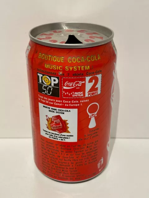 1 Coca Cola Dose, Can France, Single Can 1988/1989 Top 50 Set; 'Montre Piano'