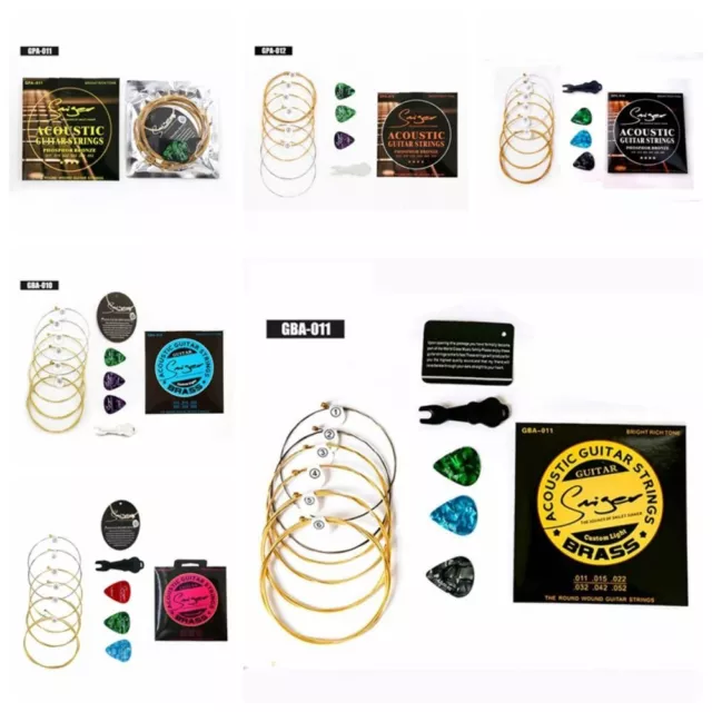 1 Set Brass Folk Guitar Strings Antirust Folk Guitar Wire  Music Class