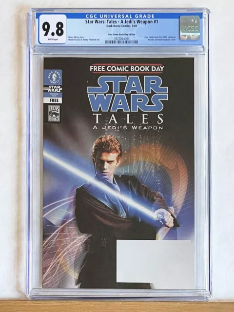 STAR WARS TALES A JEDI'S WEAPON : CGC 9.8 NM/MT : FCBD Hayden Christensen photo