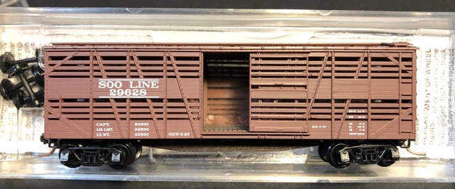 N Scale Micro Trains Line (MTL) Soo Line 40' Dispatch Stock Car - NIB