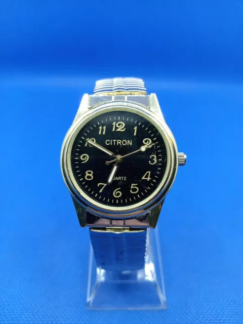 WORKING VINTAGE QUARTZ CITRON Womens Wristwatch New Battery L123L Stretch Band 8.99 PicClick UK