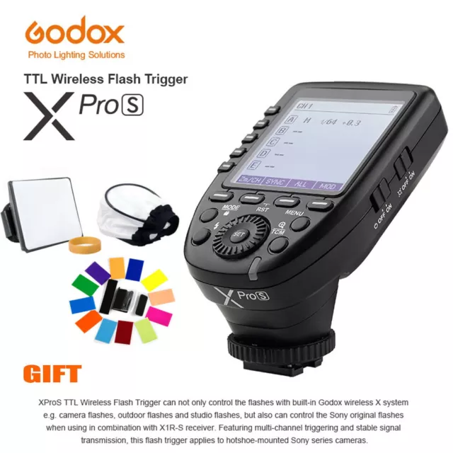 UK Godox Xpro-S TTL 2.4G Wireless X system Transmitter Trigger F Sony A7 A7R A99