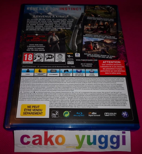 FAR CRY 4 Edition Limitee Ps4 Sony Ps4 Tres Bon Etat Version 100