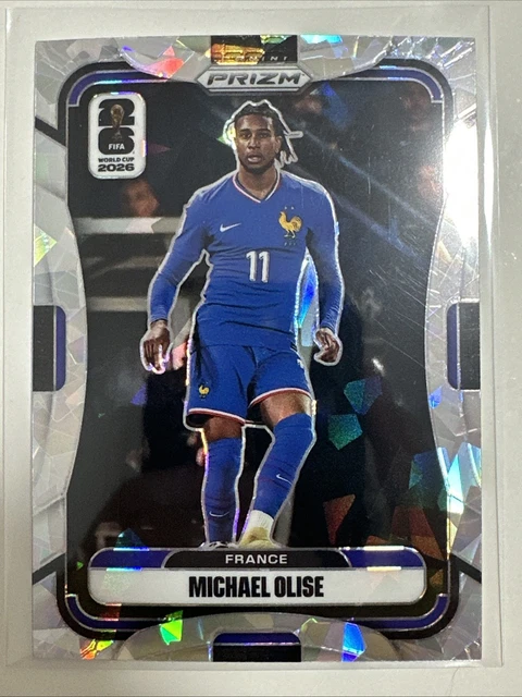  MICHAEL OLISE 2026 PRIZM FIFA WORLD CUP Cracked Ice /23 #27 FRANCE $999 Motiv 