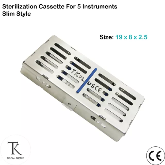 Dentaire Chirurgie Plateaux instruments Autoclavable Sterilization Cassette Of 5