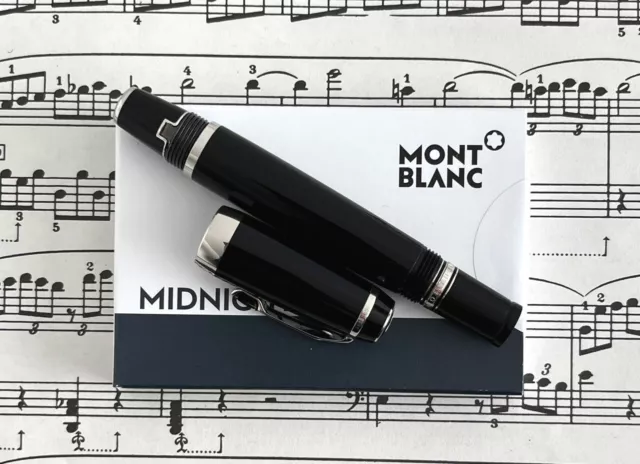 Montblanc Boheme Noir Retractable Fountain Pen. 14K M Nib.