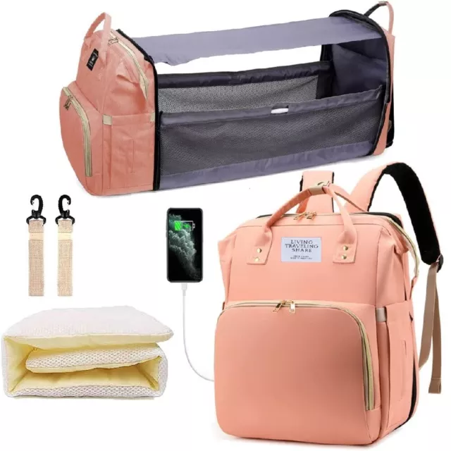 Baby Diaper Nappy Changing Backpack Set Mummy Large Multi-Function Travel Bag