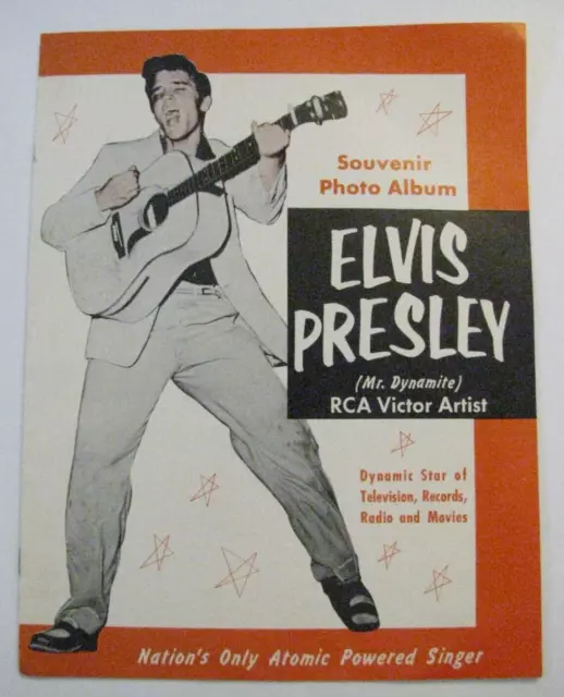 🔴 Original 1956 ELVIS PRESLEY RCA Mr. Dynamite Souvenir Photo Album Program