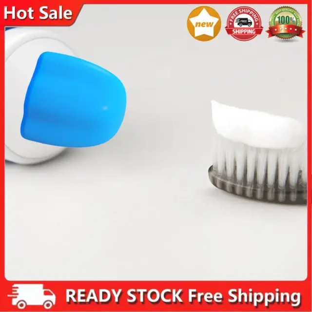 Tappi per dentifricio a chiusura automatica risparmiatore spremiagrumi (blu)