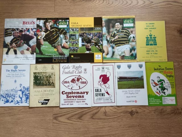 Rugby Union Sevens Programmes 1980 - 2012