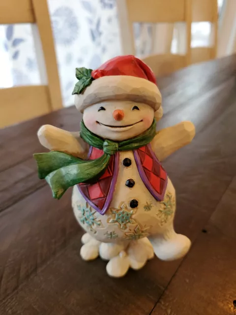 2016 Walking in Wonderland Snowman Jim Shore Heartwood Creek Enesco