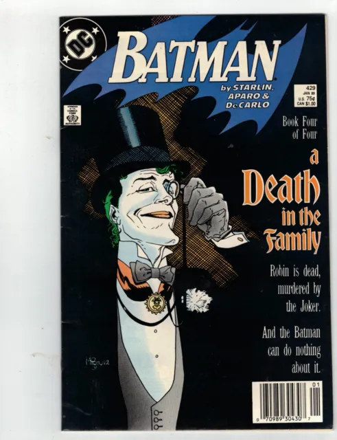 BATMAN #429 1988 DC Comics Death In The Family Part Four  Robin Joker    NM