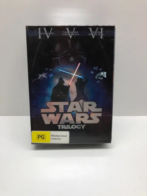 Star Wars Trilogy A New Hope  Empire Strikes Back  Return Of The Jedi DVD VGC R4