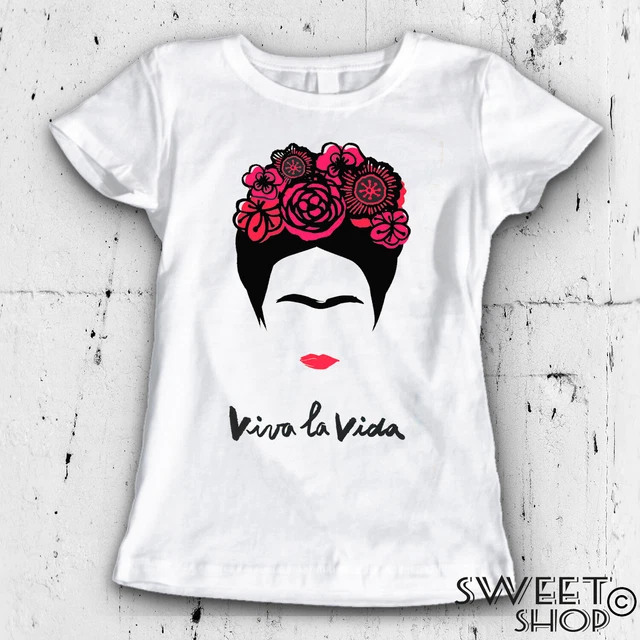 T SHIRT MAGLIETTA DONNA FRIDA VIVA LA VIDA IDEA REGALO COMPLEANNO NATALE EUR 11 00 PicClick IT