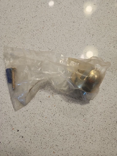 H.b. Ives Schlage 438B3 Solid Brass Floor Mount Dome Door Stop Nos