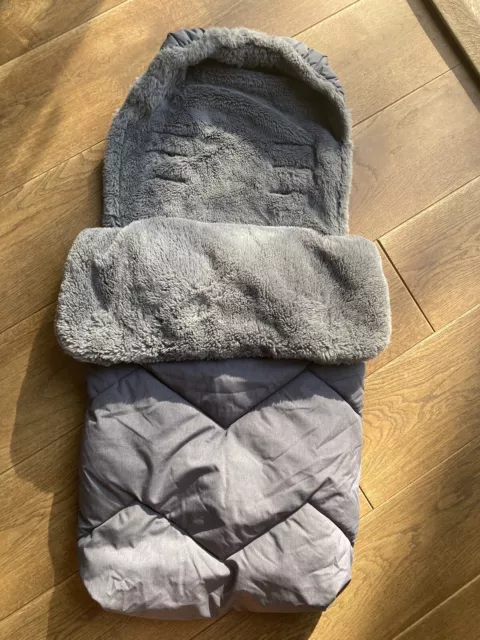 universal baby footmuff liner pushchair John Lewis fleece lined