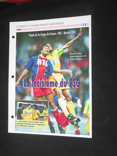 Fanion Collector Finale Coupe De France 1982/1983 - Paris PSG Vs FC Nantes - Football Vintage