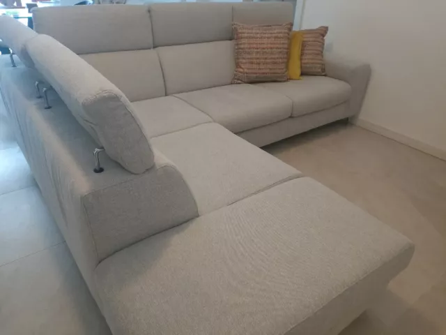 divano angolare moderno Poltrone sofá con pouf incluso .Sofá NUOVO 