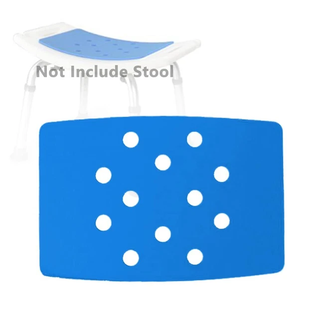 Shower Chair Seat Mat, Bath Bench Non-Slip - 13.8"L x 9.5"W, 0.16"