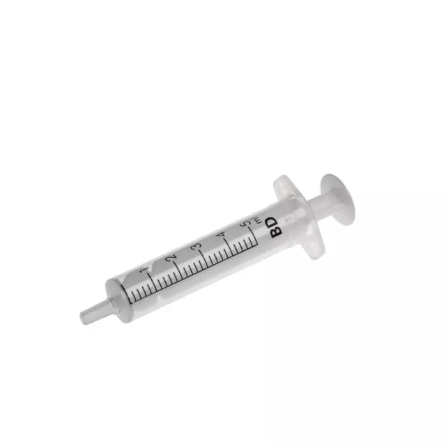 10 x 5ml Sterile Syringes BD Discardit II luer Slip Syringes 5 ml ( 10 pack )