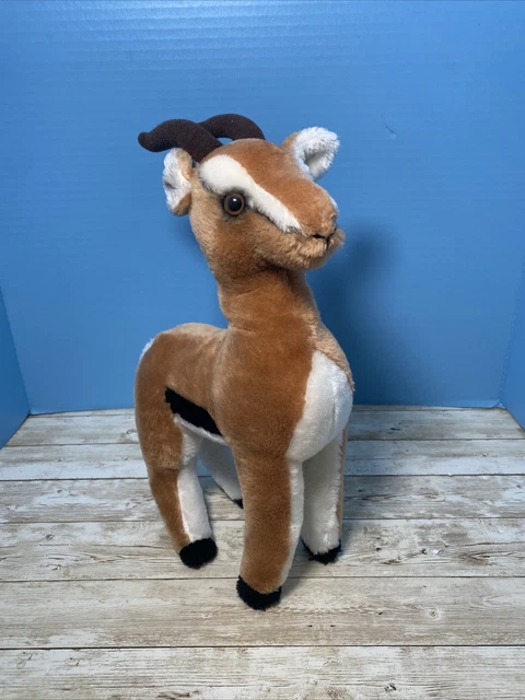 Vintage Dakin Plush Gazelle Antelope Brown Stuffed Animal 1978 Lovey Toy 15"