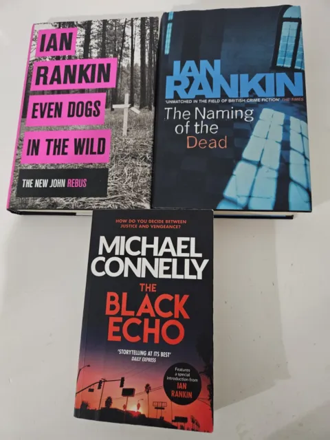 Crime Mystery Detective Thriller  3 Book Bundle - Ian Rankin Michael Connelly
