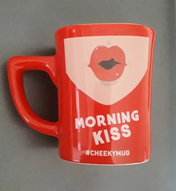 Red NESCAFE Coffee Mug 'Morning Kiss' #CheekyMug 200ml