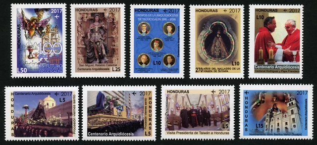 Honduras 2017 Erzdiözese Tegucigalpa Religion Taiwan Kardinal Prozession MNH
