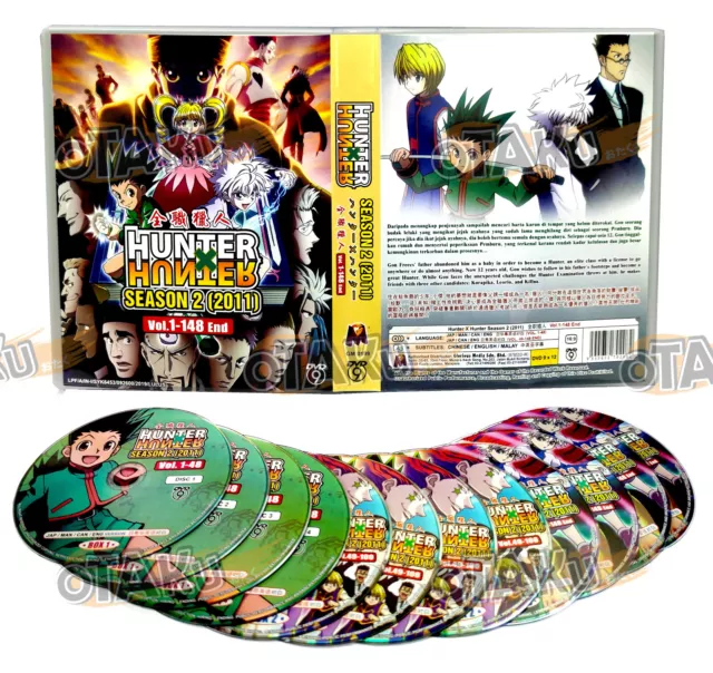 DVD Anime Hunter X Hunter Complete Set Season 1 & 2 + 2 Movie + OVA All  Region
