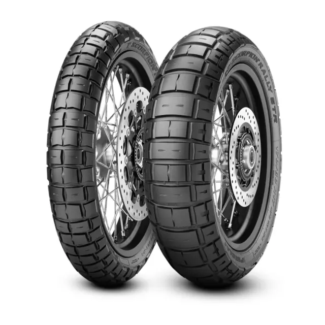 90/90 21 54V  150/70 18 70V Coppia Gomme Pirelli Scorpion Rally Str