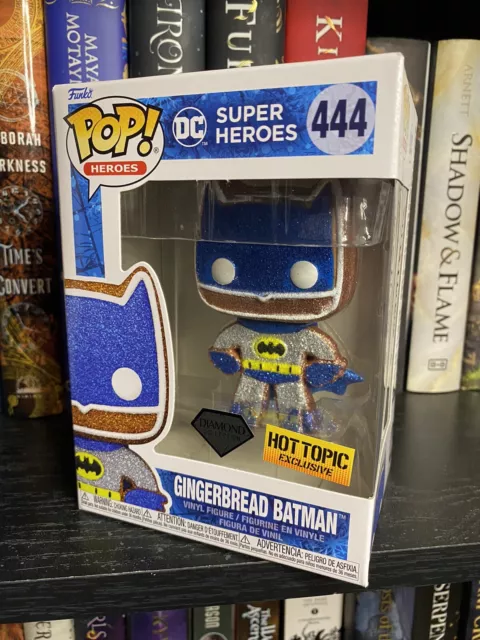 Funko Pop! Gingerbread Batman #444 Diamond DC Super Heroes Hot Topic w/Protector
