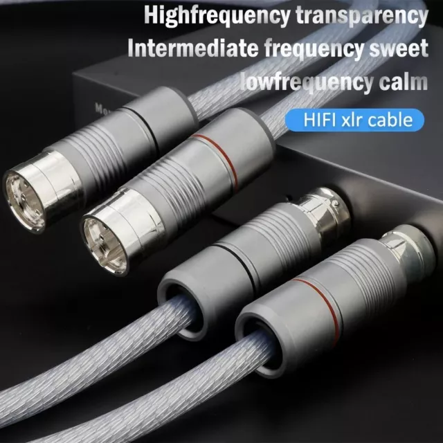 Par de cables de interconexión de audio HIFI de alta gama OCC de alta gama OCC
