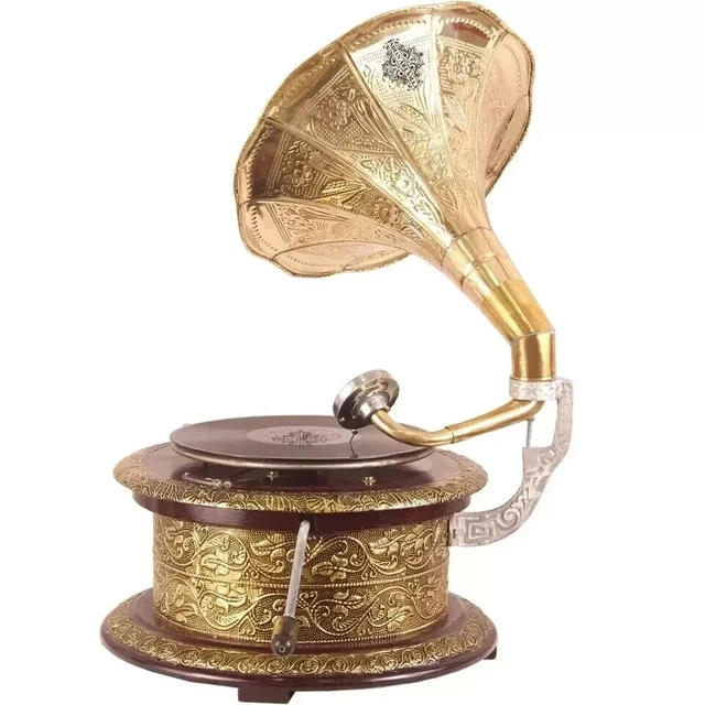 Operitacx Modello Di Casa Delle Bambole Giradischi Di Simulazione Piccolo Fonografo Lettore Di in Vinile Retrò Mini Giradischi Retrò Figurine Radio Da
