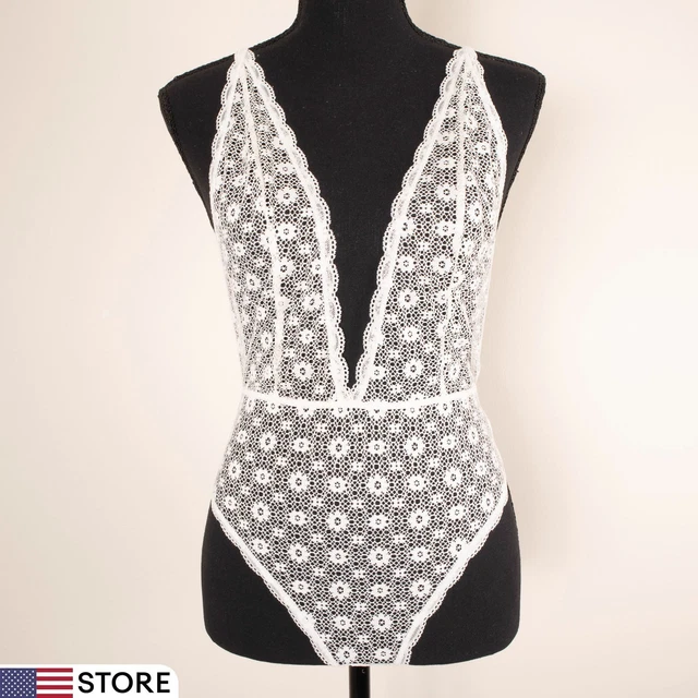 Ensemble 4 Pièces Victoria's Secret 34B - Soutien-gorge Dentelle Haut Col + Body Noir