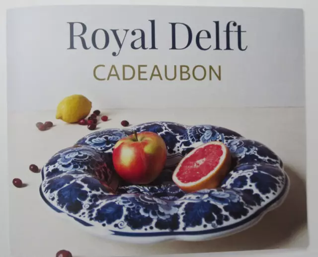 Royal Delft:  50 Euro Cadeaubon - Gutschein  - Voucher  - Delfter Blau