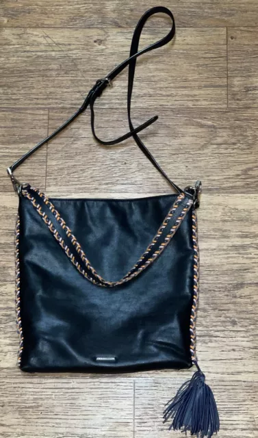 Rebecca Minkoff- CHASE- Convertible Leather Hobo Bag- Black- NWT- $295