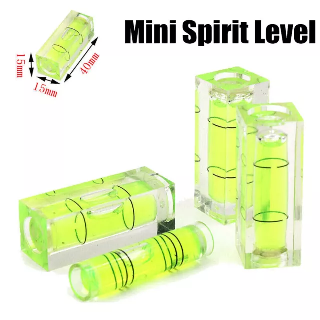 5/10x Square Mini Spirit Levelling Bubble Small Levels Vials Measuring Tester