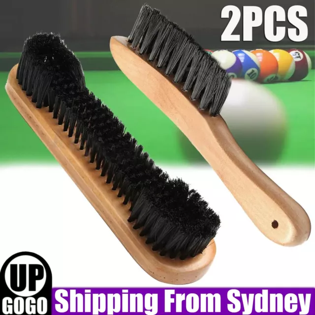 2X Wooden Pool Snooker Billiard Table 9" Brush and Rail Brush Set for Rail Felt