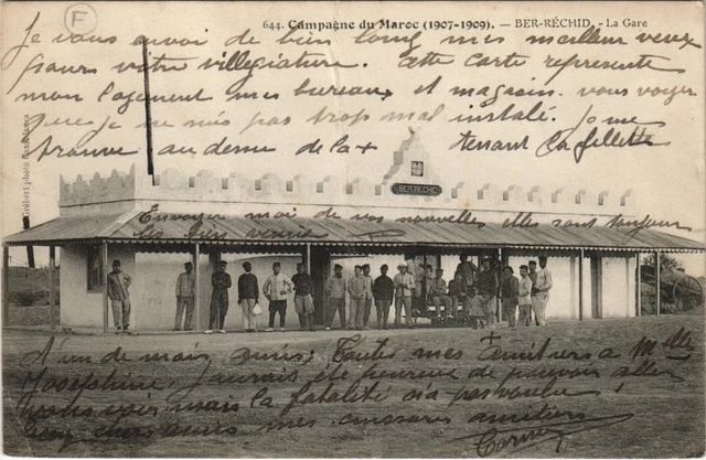 CPA AK Campagne du MAROC - Ber Réchid-La Gare MAROC (669436)