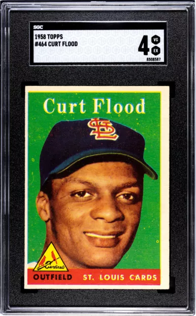 1958 Topps #464 Curt Flood SGC 4