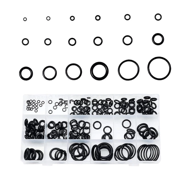 HUAZIZ 18 Dimensioni kit di assortimento O-Ring in gomma, 3mm-22mm O-ring...