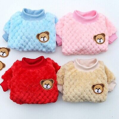 Cat Jumpers for Pet Small Dogs Knitted Embroidery Chihuahua Clothes Sweat'UK