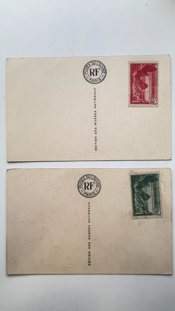 FRANCE 1937 - paire VICTOIRE DE SAMOTHRACE n° 354 &... - VENTE DE LINGE ANCIEN, TIMBRES-POSTE