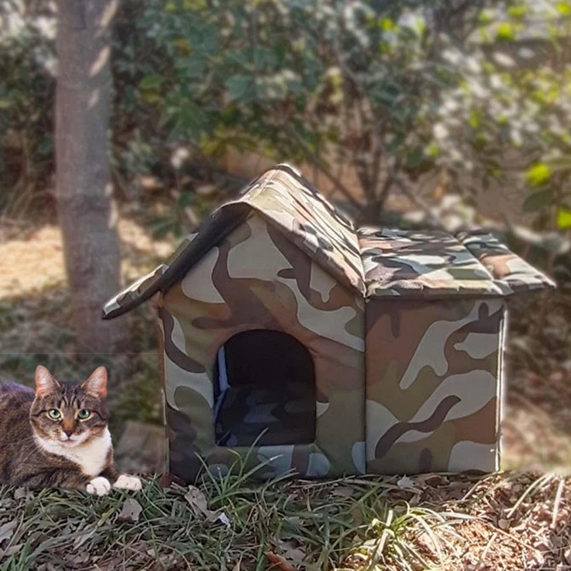 Puppy Tent House Waterproof Stray Cats Shelter for Camping Puppy Cat Dog