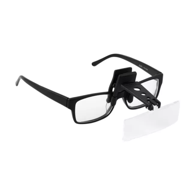 Clip-on Eye Glasses Binocular Magnifier Eyeglasses With 3 Lens 1.5X,2.5X,3.5X Ni